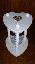 Heirloom Hourglass Heart Shaped Hourglass Wedding Hourglass - Heart Shaped Unity Sand Ceremony Hourglass in Bianco by Heirloom Hourglass - Makers of The Original Unity Hourglass