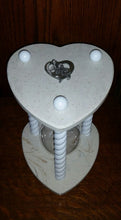 Heirloom Hourglass Heart Shaped Hourglass Wedding Hourglass - Heart Shaped Unity Sand Ceremony Hourglass in Bianco by Heirloom Hourglass - Makers of The Original Unity Hourglass