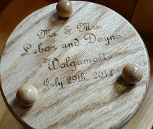 Heirloom Hourglass Unity Sand Ceremony Hourglass The Acorn Wedding Unity Sand Ceremony Hourglass in Clear Oak by Heirloom Hourglass