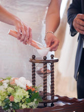 Heirloom Hourglass Unity Sand Ceremony Hourglass The Lakeside Wedding Unity Sand Ceremony Hourglass in Dark Oak by Heirloom Hourglass