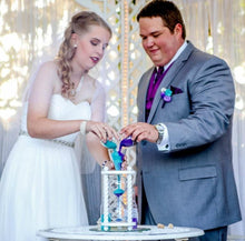 Heirloom Hourglass Unity Sand Ceremony Hourglass The Wedding Day in Ivory Unity Sand Ceremony Hourglass by Heirloom Hourglass