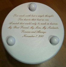 Heirloom Hourglass Unity Sand Ceremony Hourglass The Wedding Day in Ivory Unity Sand Ceremony Hourglass by Heirloom Hourglass