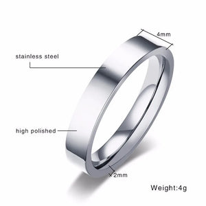 Stainless Steel Wedding Bands for Couples