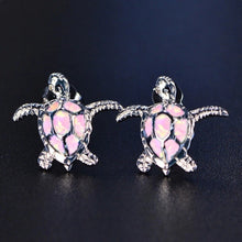 Heirloom Hourglass earrings Pink Sea Turtle Stud Earrings