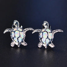 Heirloom Hourglass earrings White Sea Turtle Stud Earrings
