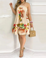 Heirloom Hourglass Summer Dress Orange blossom / S Floral Print Backless Halter Dress