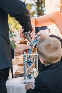 The Parthenon Unity Sand Ceremony Hourglass by Heirloom Hourglass