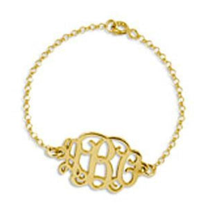 Heirloom Hourglass Bracelet Gold Monogram Bracelet