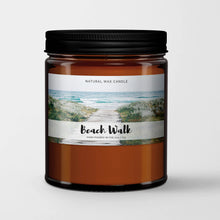 Heirloom Hourglass candle Candle Beach Walk Natural Wax Candle Black Top