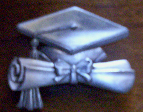 Heirloom Hourglass custom charms Heirloom Hourglass Custom Graduation Cap Charm Closure