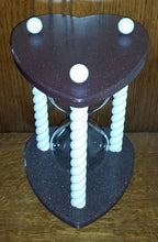 Heirloom Hourglass Heart Shaped Hourglass Sand Ceremony Hourglass in Garnet - Heart Shaped Unity Hourglass by Heirloom Hourglass - Makers of The Original Wedding Hourglass
