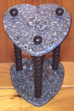 Heirloom Hourglass Heart Shaped Hourglass Unity Hourglass - Heart Shaped in Chocolate Brown from Heirloom Hourglass - The Original Wedding Unity Sand Ceremony Hourglass