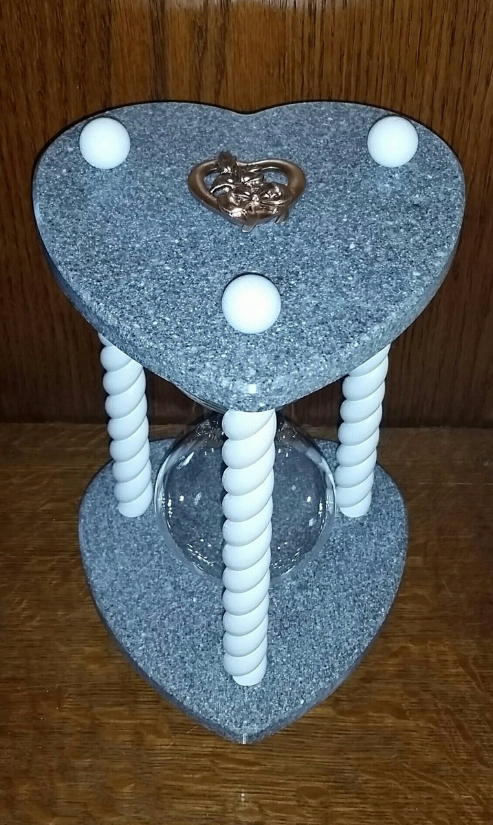 Unity Hourglass Heart Shaped in Starry Sky by Heirloom Hourglass - The