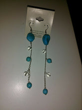 Heirloom Hourglass MARYSOL TURQUOISE LARIMAR DANGLE EARRINGS