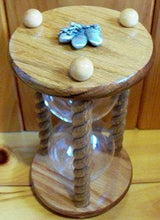 Heirloom Hourglass Unity Sand Ceremony Hourglass The Acorn Wedding Unity Sand Ceremony Hourglass in Clear Oak by Heirloom Hourglass
