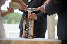 Heirloom Hourglass Unity Sand Ceremony Hourglass The Adirondack Wedding White Birch and Walnut Unity Sand Ceremony Hourglass by Heirloom Hourglass