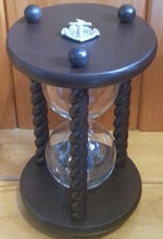 Heirloom Hourglass Unity Sand Ceremony Hourglass The Aegean Unity Sand Ceremony Hourglass in Dark Brown by Heirloom Hourglass