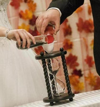 Heirloom Hourglass Unity Sand Ceremony Hourglass The Aegean Unity Sand Ceremony Hourglass in Dark Brown by Heirloom Hourglass