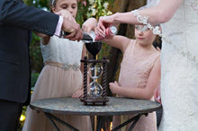 Heirloom Hourglass Unity Sand Ceremony Hourglass The Aegean Unity Sand Ceremony Hourglass in Dark Brown by Heirloom Hourglass