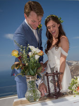 Heirloom Hourglass Unity Sand Ceremony Hourglass The Aegean Unity Sand Ceremony Hourglass in Dark Brown by Heirloom Hourglass