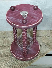 Heirloom Hourglass Unity Sand Ceremony Hourglass The Barn Wedding Hourglass in Distressed Rustic Barn Red - Shabby Chic - Heirloom Wedding Unity Sand Ceremony Hourglass