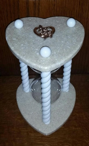 Heirloom Hourglass Unity Sand Ceremony Hourglass The Beach Sand Heart Shaped Unity Sand Ceremony Hourglass by Heirloom Hourglass - Makers of The Original Wedding Hourglass