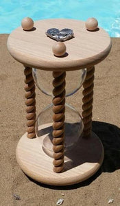 Heirloom Hourglass Unity Sand Ceremony Hourglass The Beach Wedding Unity Sand Ceremony Hourglass in Natural Oak