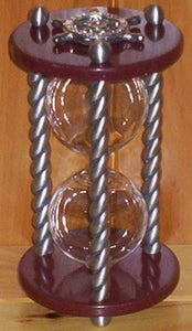 Heirloom Hourglass Unity Sand Ceremony Hourglass The Bordeaux Unity Sand Ceremony Hourglass by Heirloom Hourglass