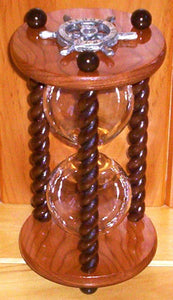 Heirloom Hourglass Unity Sand Ceremony Hourglass The Campfire Unity Sand Ceremony Hourglass by Heirloom Hourglass - Cherry and Walnut