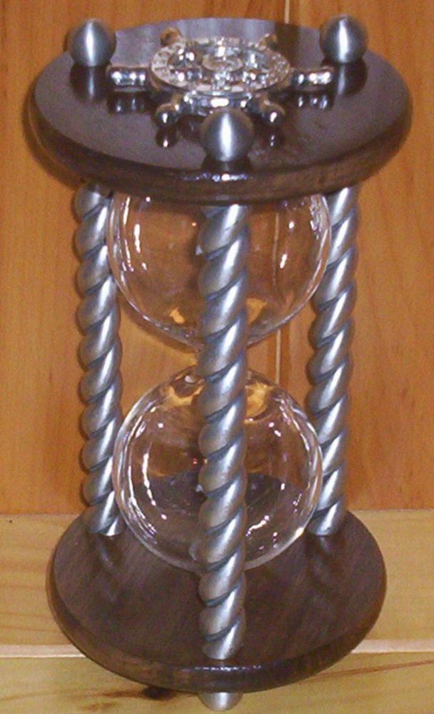 Heirloom Hourglass Unity Sand Ceremony Hourglass The Cathedral Unity Sand Ceremony Hourglass by Heirloom Hourglass - Walnut and Pewter
