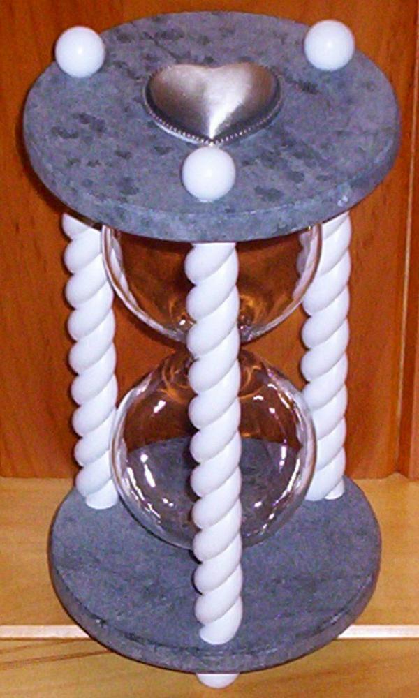 The Country Church Soapstone Unity Sand Ceremony Hourglass by Heirloom ...