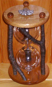 Heirloom Hourglass Unity Sand Ceremony Hourglass The Family Tree Unity Sand Ceremony Hourglass by Heirloom Hourglass - Rustic Oak and Branches