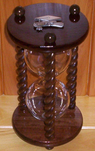 Heirloom Hourglass Unity Sand Ceremony Hourglass The Graduate Walnut Hourglass by Heirloom Hourglass
