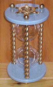 Heirloom Hourglass Unity Sand Ceremony Hourglass The King Hourglass by Heirloom Hourglass - Blue and Gold