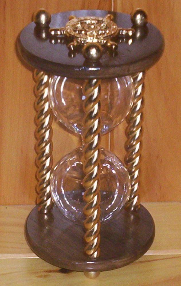 Heirloom Hourglass Unity Sand Ceremony Hourglass The Luxury Wedding Unity Sand Ceremony Hourglass by Heirloom Hourglass - Walnut and Gold