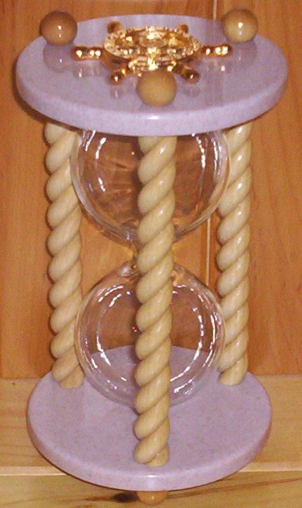 Heirloom Hourglass Unity Sand Ceremony Hourglass The Princess Hourglass by Heirloom Hourglass - Blush Rose and White