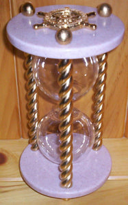 Heirloom Hourglass Unity Sand Ceremony Hourglass The Queen Hourglass by Heirloom Hourglass - Blush Rose and Gold