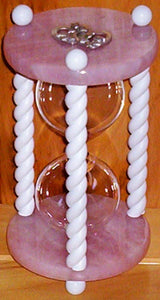 Heirloom Hourglass Unity Sand Ceremony Hourglass The Rose Quartz Wedding Unity Sand Ceremony Hourglass by Heirloom Hourglass