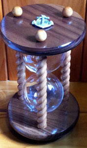 Heirloom Hourglass Unity Sand Ceremony Hourglass The Sailor Walnut and Oak Unity Sand Ceremony Hourglass by Heirloom Hourglass - Makers of The Original Wedding Hourglass