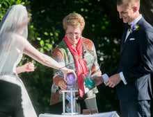Heirloom Hourglass Unity Sand Ceremony Hourglass The Seashell Wedding Hourglass Unity Sand Ceremony Hourglass in White by Heirloom Hourglass
