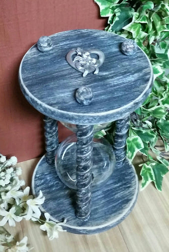 Heirloom Hourglass Unity Sand Ceremony Hourglass The Vintage Wedding Unity Sand Ceremony Hourglass in Antique Black Shabby Chic by Heirloom Hourglass