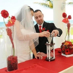 Heirloom Hourglass Unity Sand Ceremony Hourglass Valentine Wedding Hourglass - The Valentine Wedding Unity Sand Ceremony Hourglass