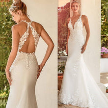 Heirloom Hourglass Wedding Dresses Gorgeous Floor Length Sleeveless Mermaid Wedding Dress with Lace Appliques
