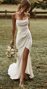 white maxi dress beach Soleia™ Flowy Open Back Summer Maxi Dress – Lark & Clover main image 1